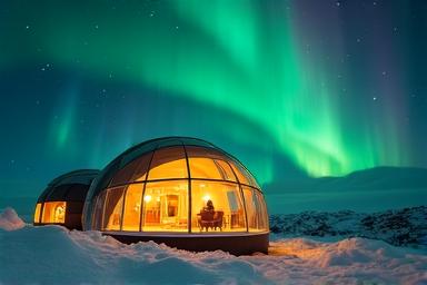 Lusso sotto l'Aurora Boreale